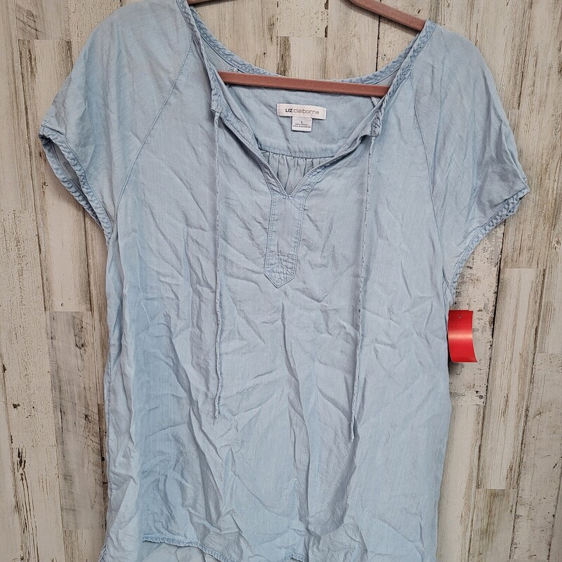 L Lt Chambray Top