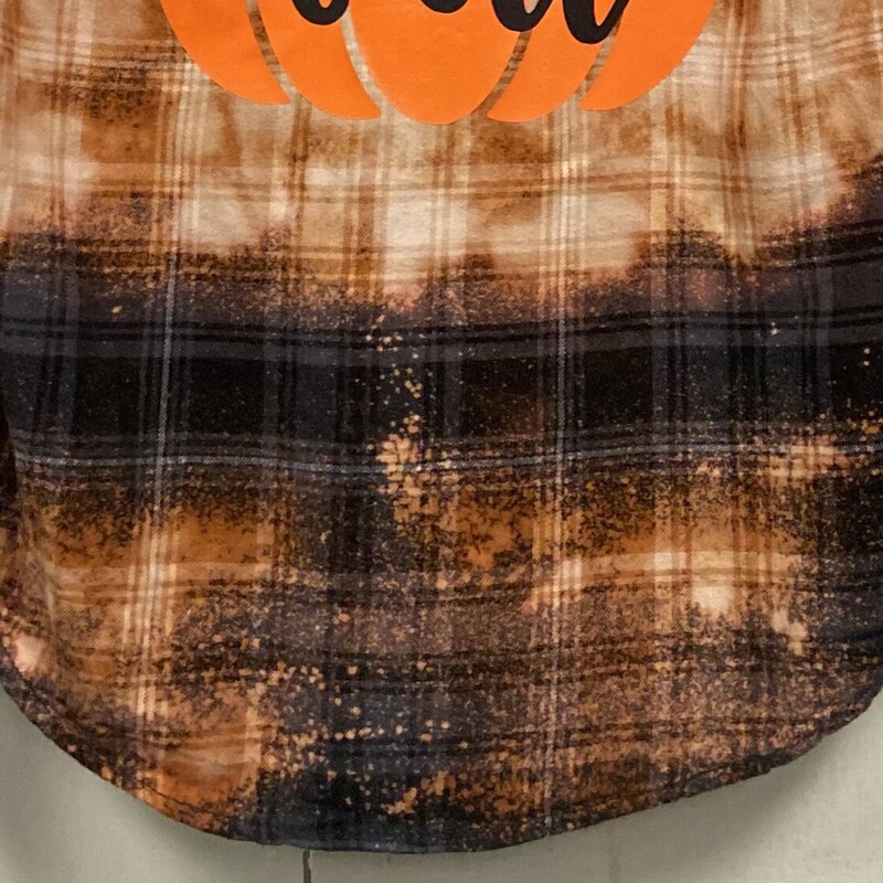 Blk/org Flannel Pumpkin<br />
Blk/org<br />
Size: Small