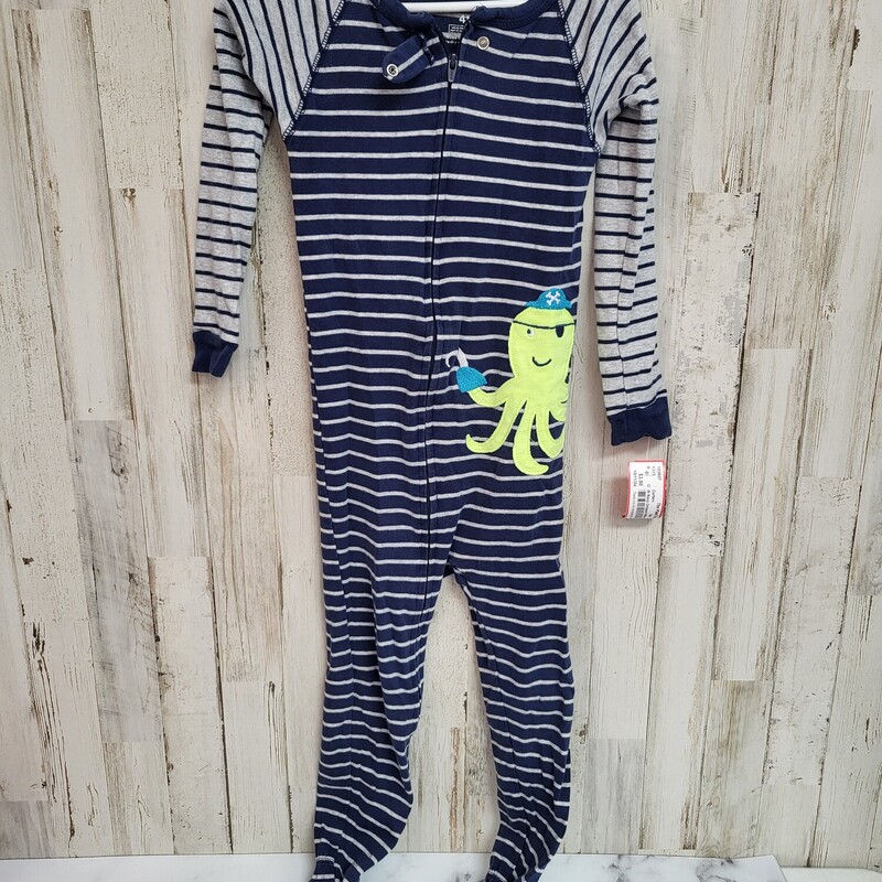 4t Navy Octopus Sleeper, Navy, Size: Boy 2T-4T