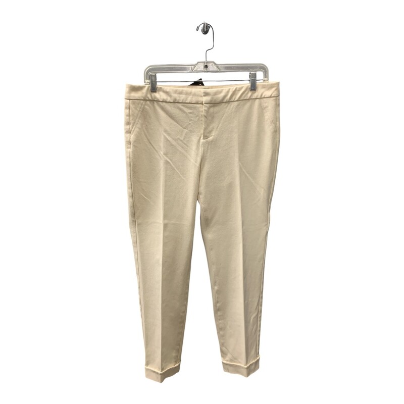 Saks Fifth Ave Pants S10, Ivory, Size: M