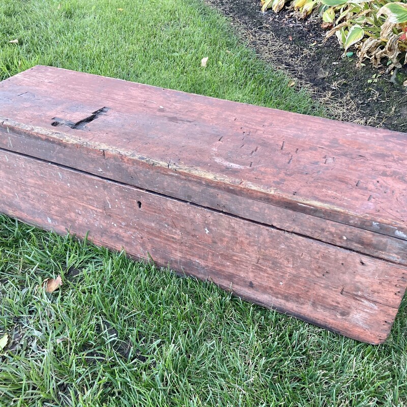 Red Wood Tool Box