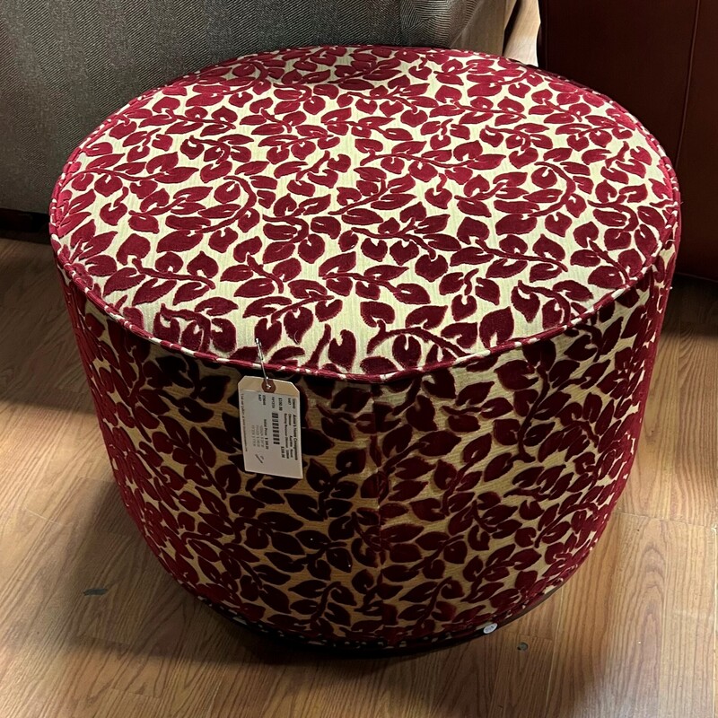 Seating Resouce Ottoman, Red/White, Round
29in diameter, 20in tall