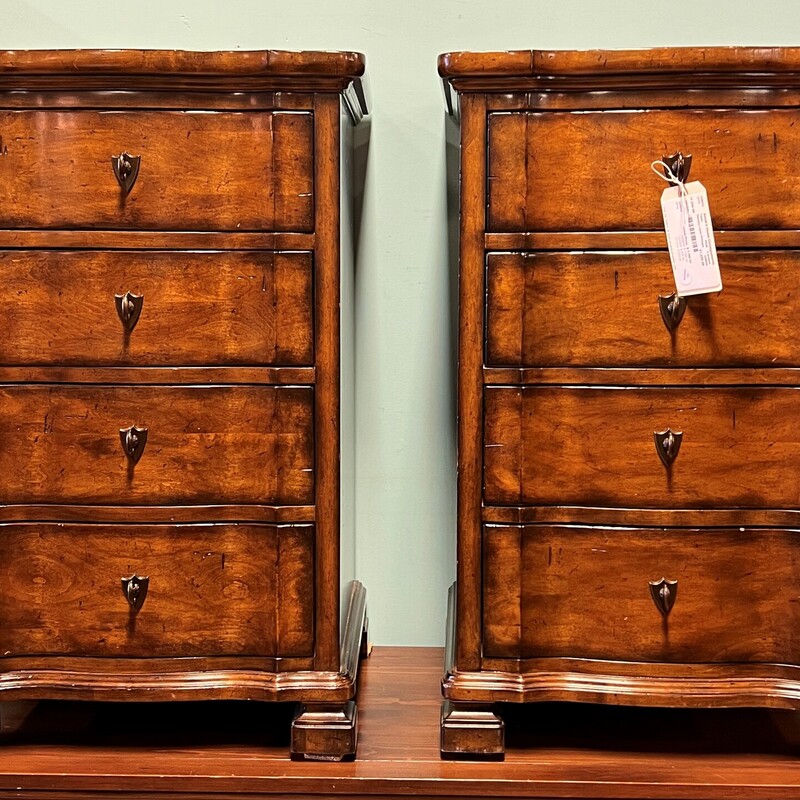 Stanley Louis Philippe, PAIR, 4 Drawer
21in x 18in x 32ib tall