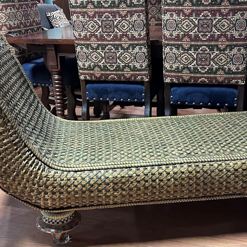 Mackenzie-Childs Chaise Lounge, Rare