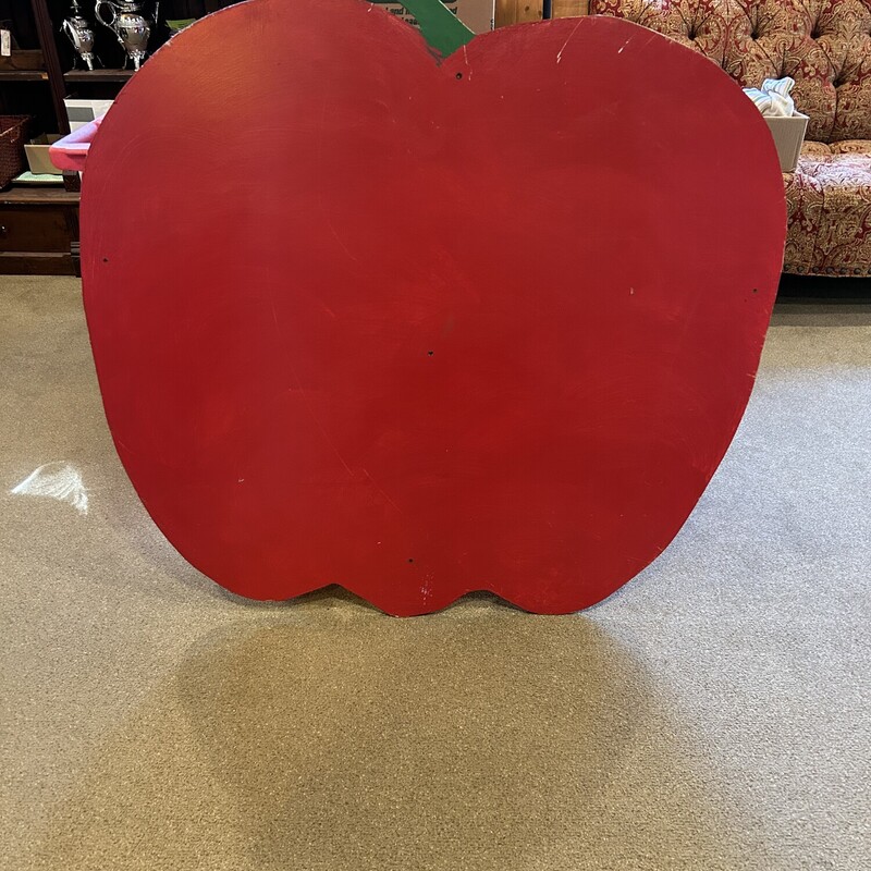 Red Apple Sign
 Size: 45x46
Unique handmade wooden apple sign just in time for apple pickin!!  Great display piece for your barn, shed or farmstand