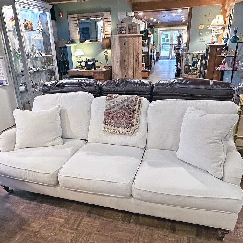 White 3 Piece Couch W/pil