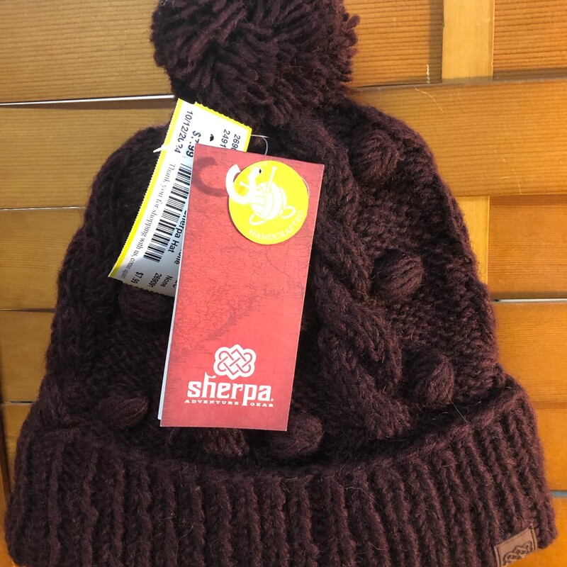 Marroon Sherpa Hat