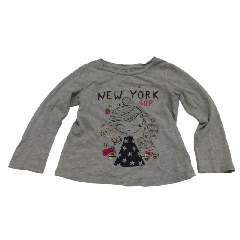 LS Shirt: Grey/ New York