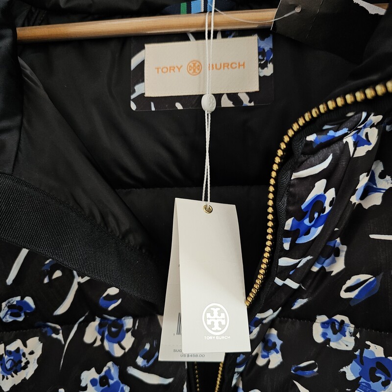 Tory Burch Puffer, Blkblue, Size: L/NWt