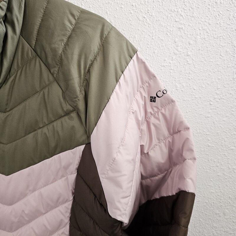 Columbia Puffer, Olvpink, Size: Large