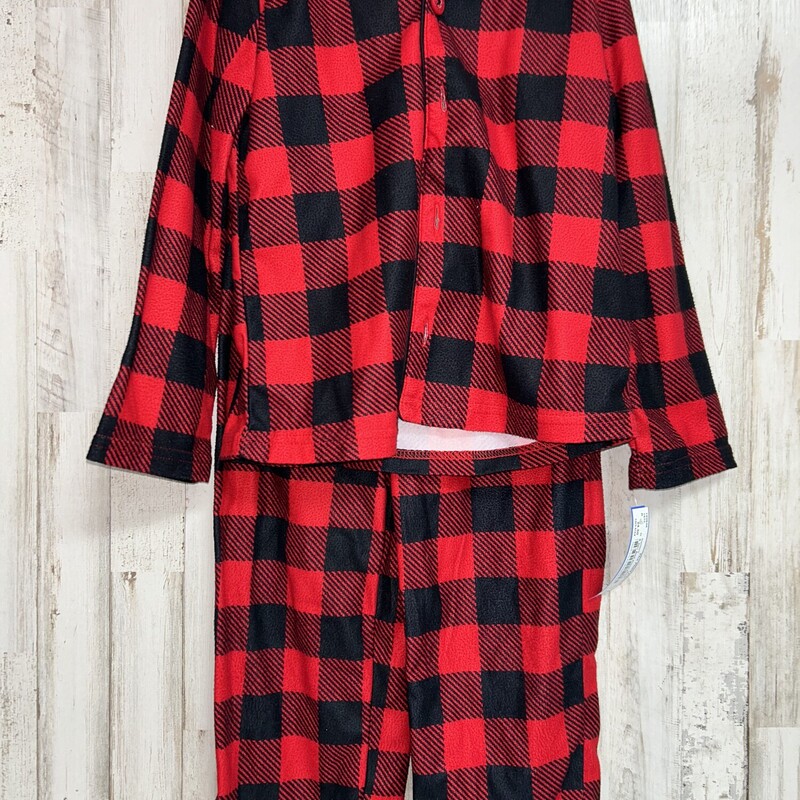 6 2pc Red Plaid Pj Set