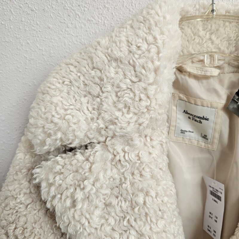 Abercrombie Sherpa, Creme, Size: Xs/NWt