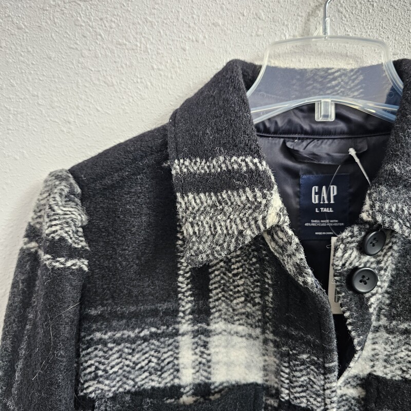 Gap $148, Blkplaid, Size: L/NWt