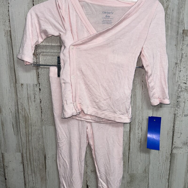 6M 2pc Lt Pink Set, Pink, Size: Girl 6-12m