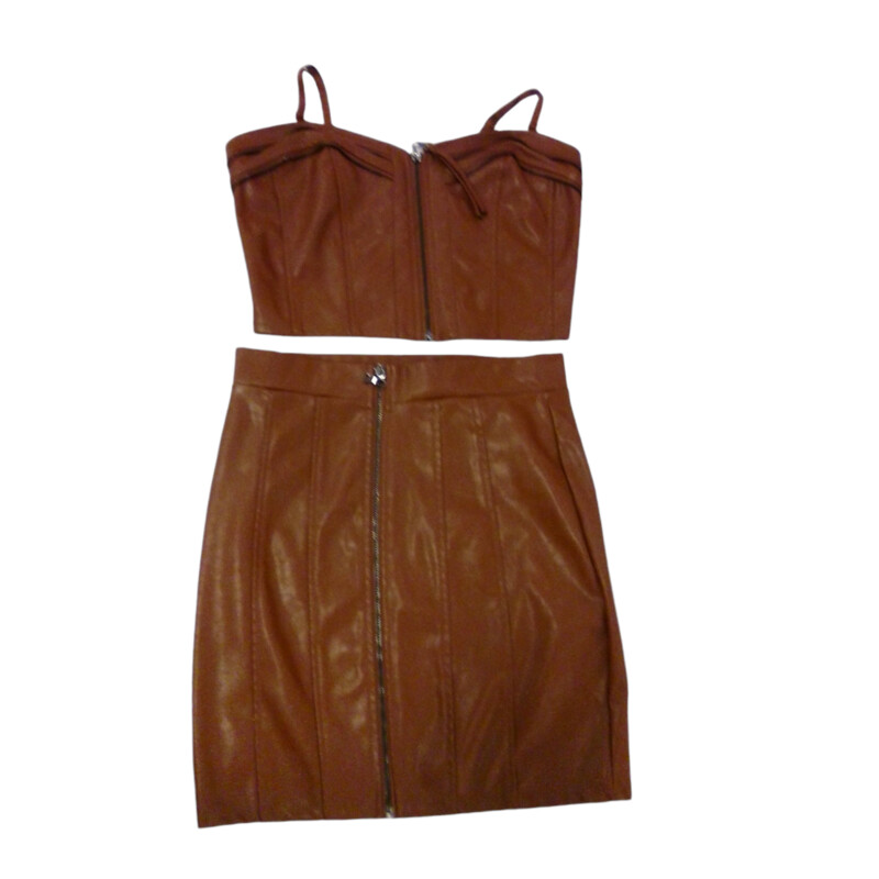 Tank/Skirt:Faux Leather