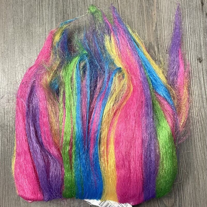 Troll Wig, Rainbow, Size: One Size