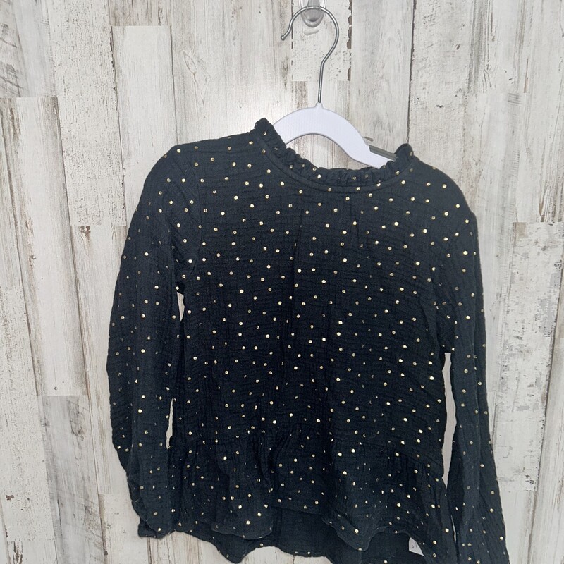 6/6X Black Dotted Muslin