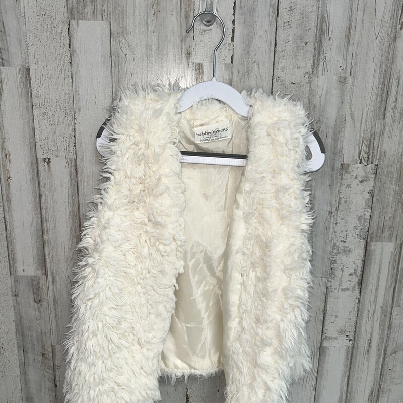 6/6X White Fur Vest