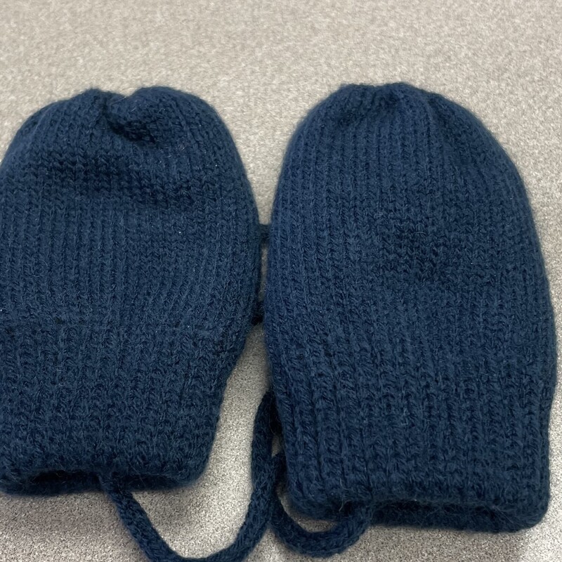 Lined Mitts, Navy, Size: 6-9M