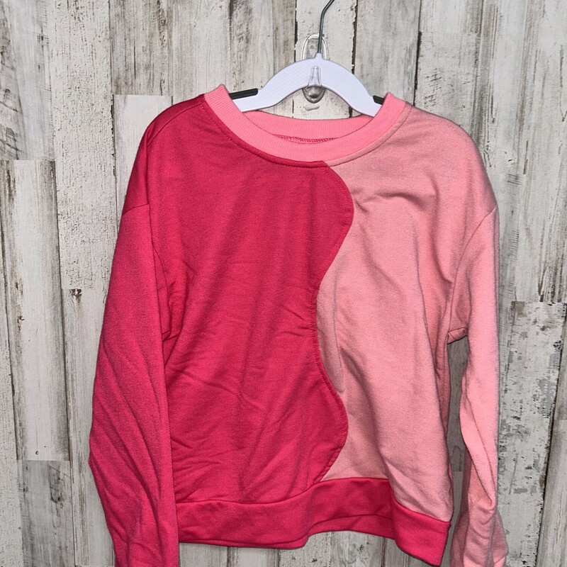 8 Pink Colorblock Sweatsh, Pink, Size: Girl 7/8