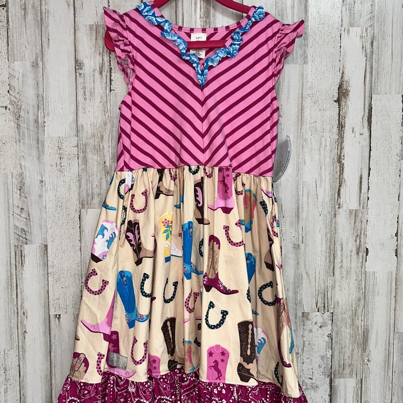 8 Pink Cowboy Boot Dress