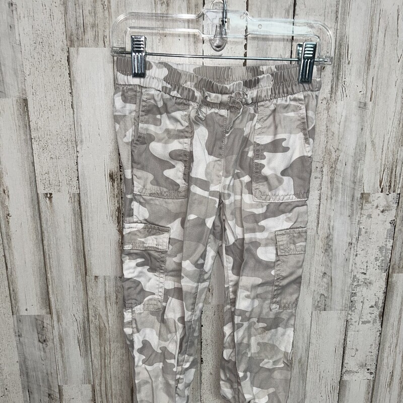 4/5 Grey Camo Pants, Grey, Size: Girl 4T