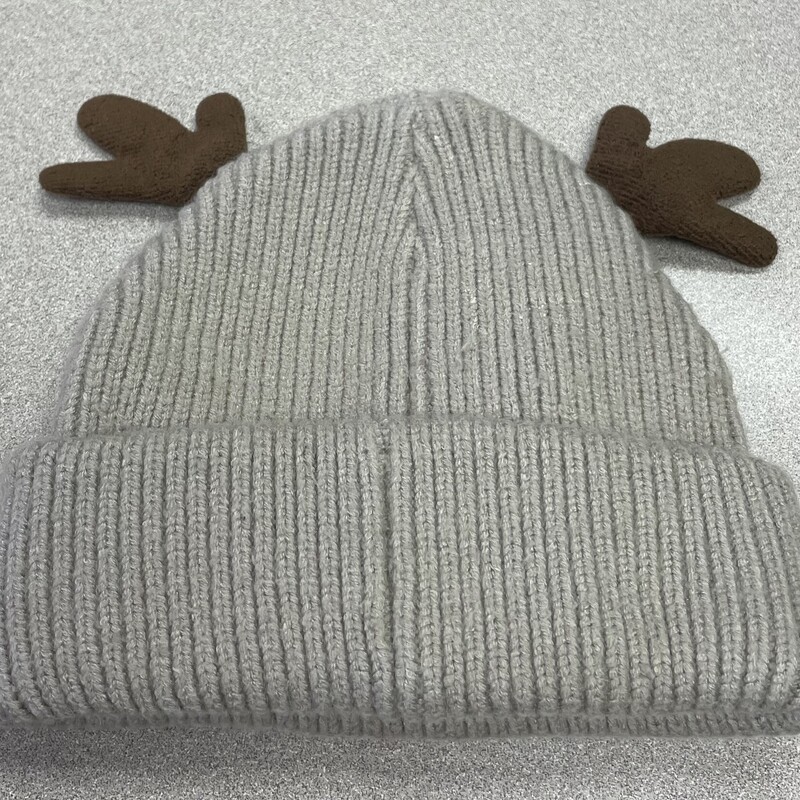 Indigo Reindeer Knit  Hat, Toupe, Size: 12-24M