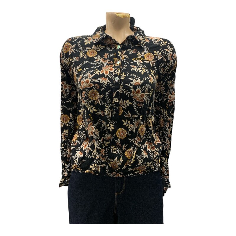 Floral & Ivy, Blk/brwn, Size: M