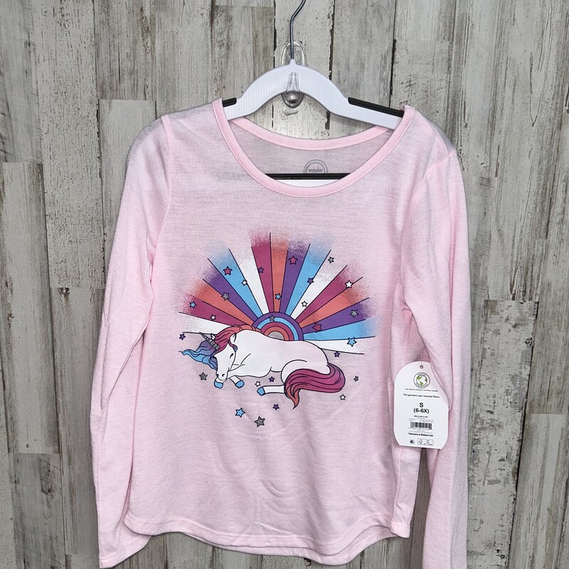 6/6X Pink Unicorn Tee