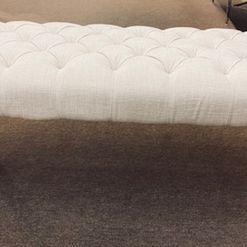 Tufted Upholstered Bench
Cream Upholstery
Size: 50x20x18H