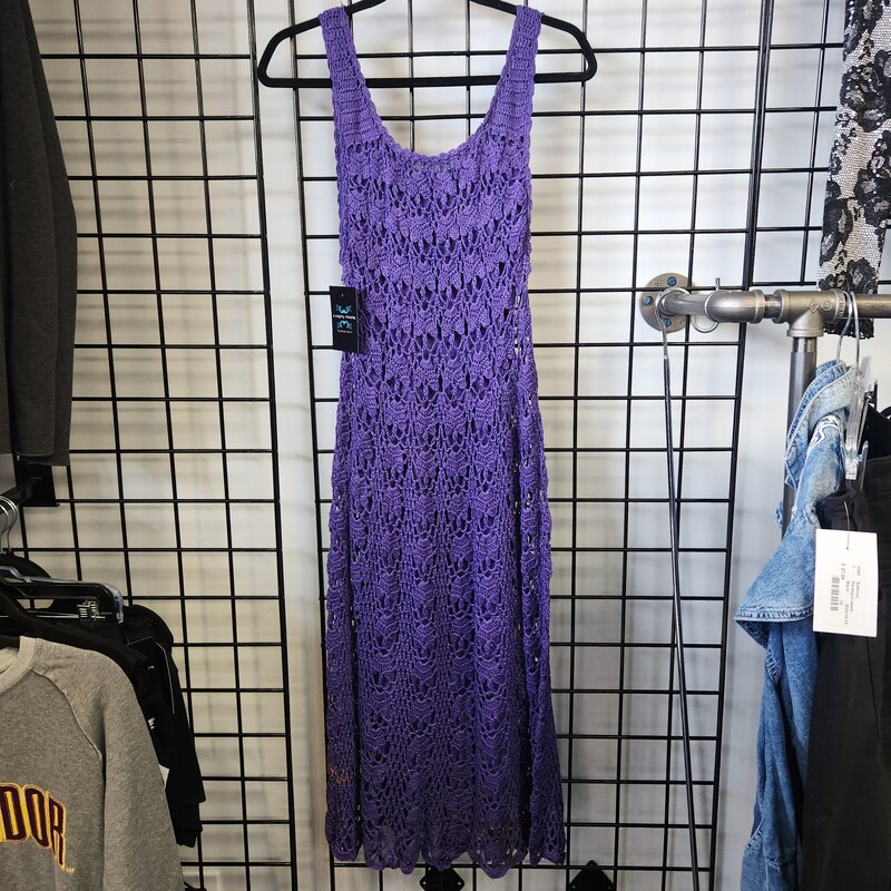 Purple Lace Dress, Purple, Size: L