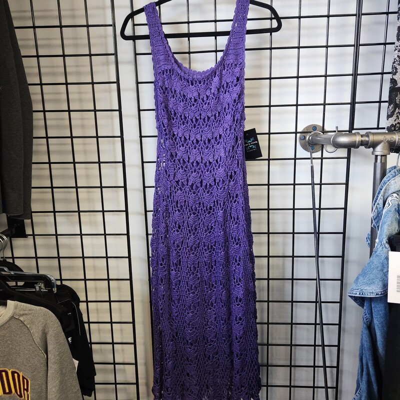 Purple Lace Dress, Purple, Size: L