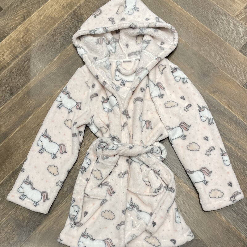 Indigo Baby Unicorn Robe, Pink, Size: 5-6Y