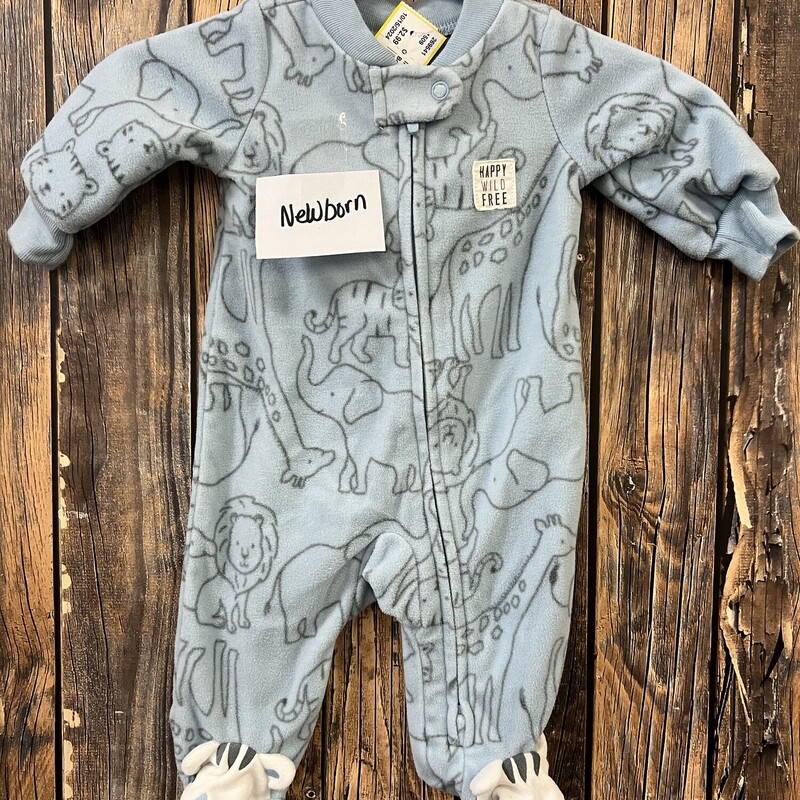 Boys Fleece Sleeper Blue