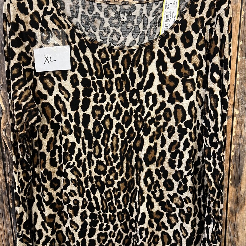 Animal Print Top, Size: Xl