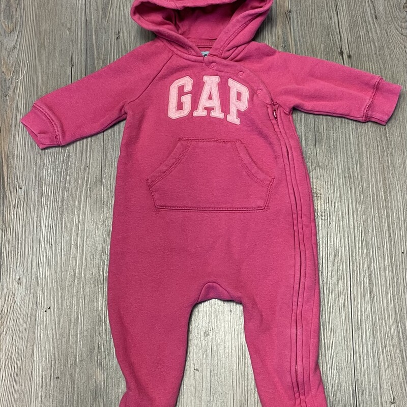 Baby Gap Hooded Onesie, Pink, Size: 3-6M