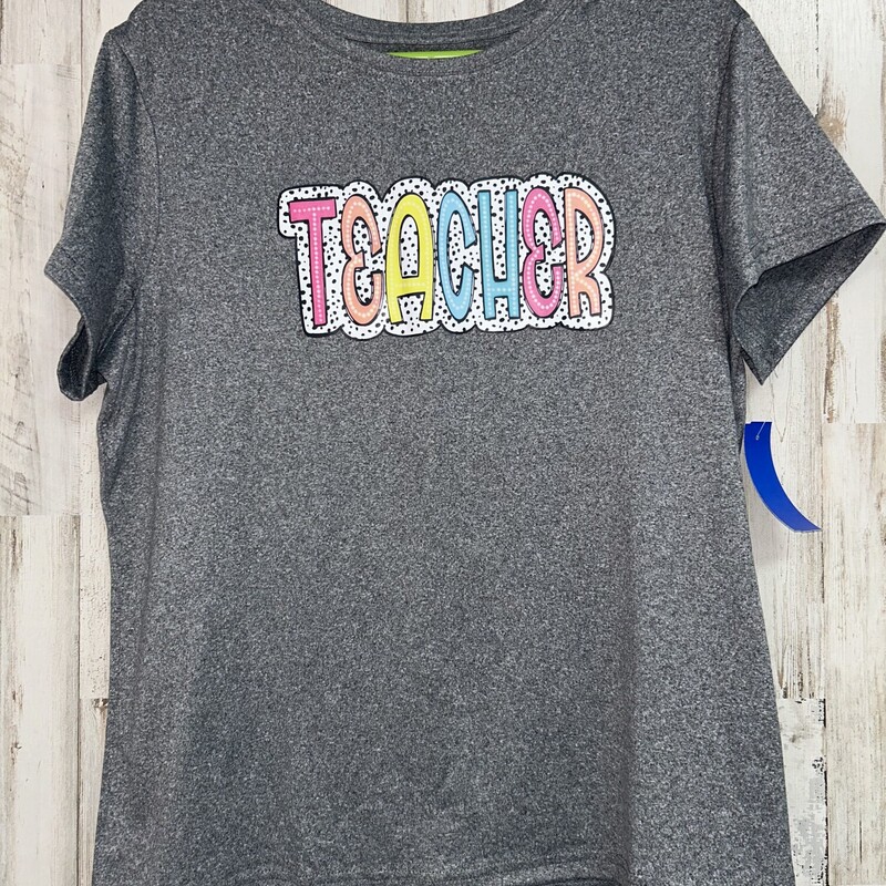 XL Grey Teacher Tee, Grey, Size: Ladies XL