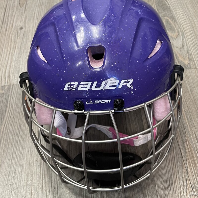 Bauer Lil Sport Hockey He, Purple, Size: 48.5-54CM