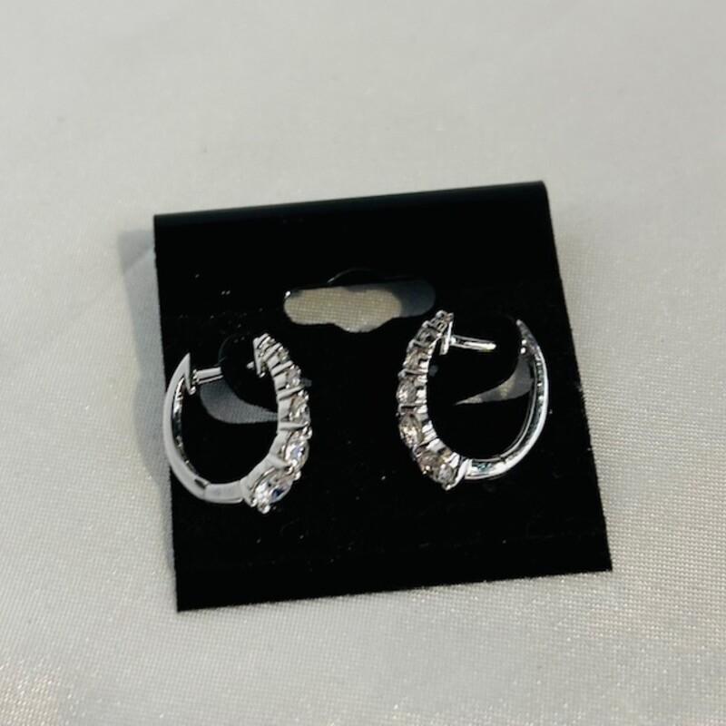 925 CZ Mini Hoop Earrings