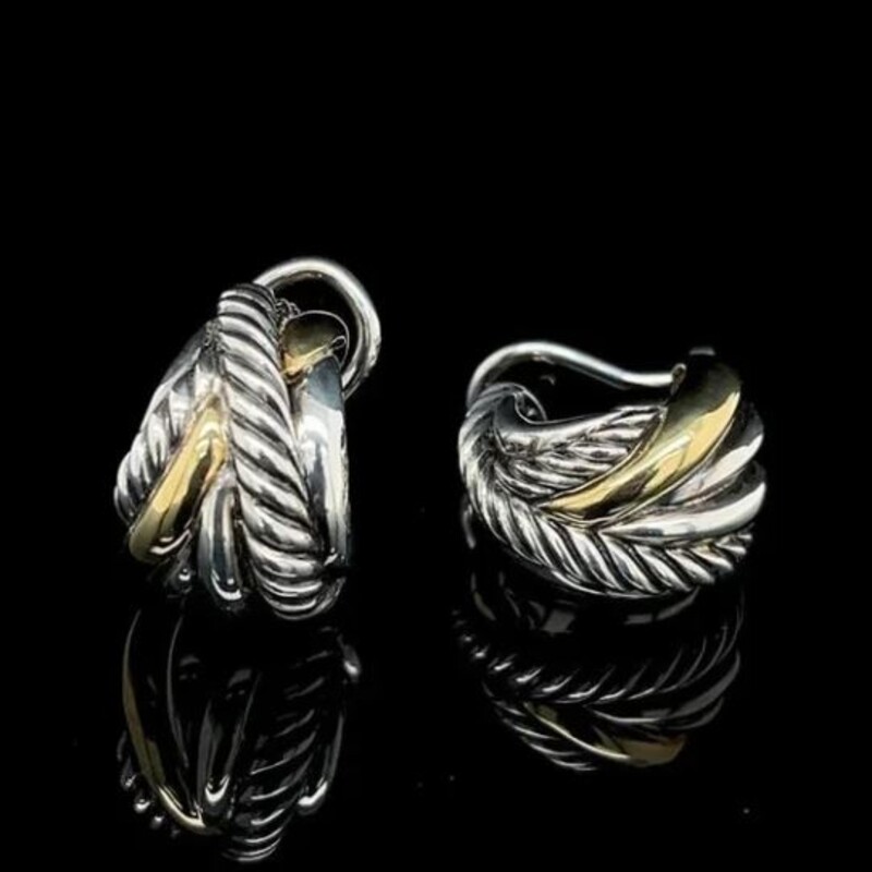 18K 925 David Yurman Huggie Post Earrings
Silver Gold Size: 1L