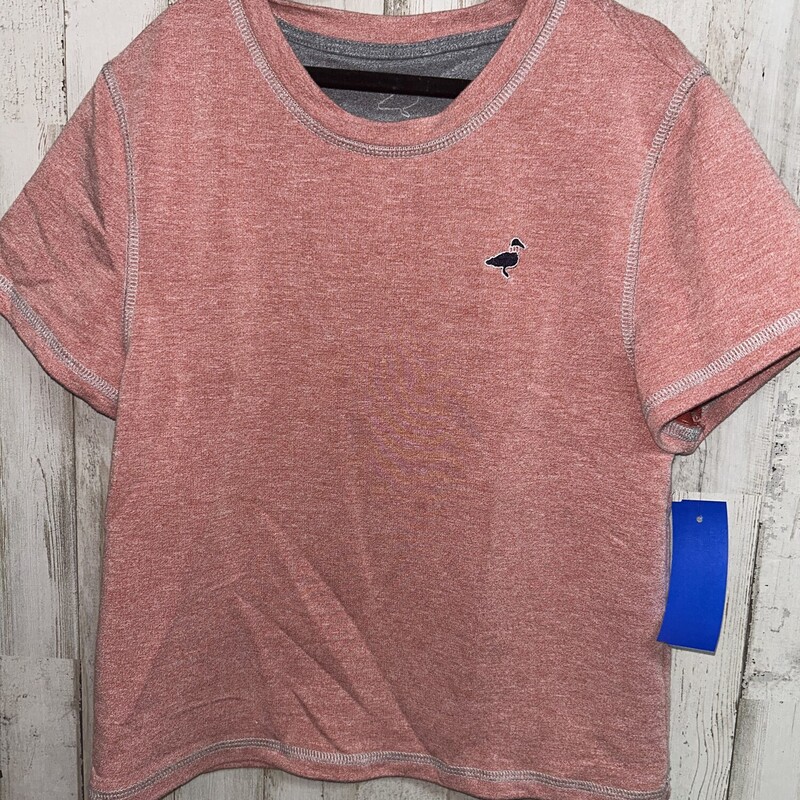 4T Red Heathered Tee