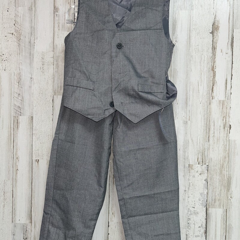 6 2pc Grey Vest Set