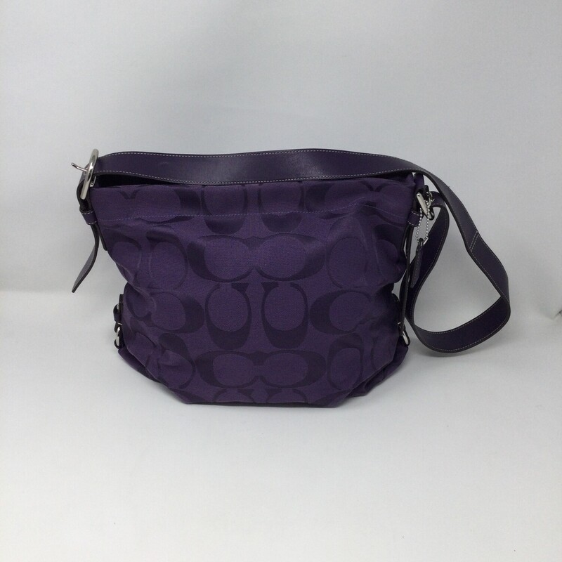 Coach Shoulder Bag, Cloth. Purple