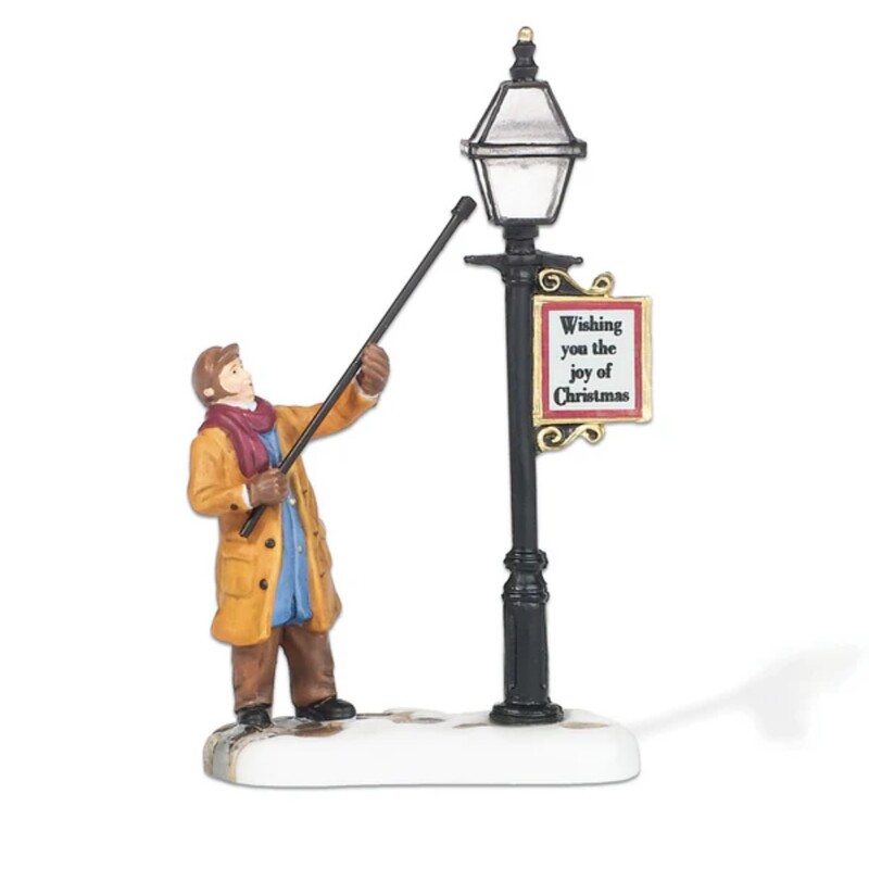 Dept 56 Lamplighter Ornament
Yellow, Brown, Black, Blue
Size: Small