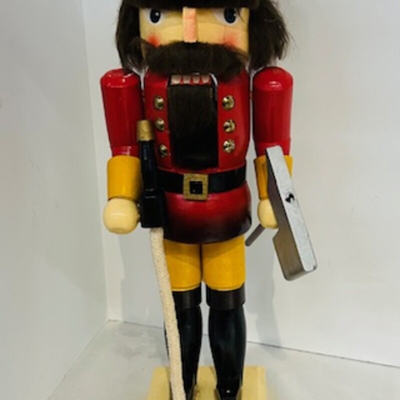 Vintage Fireman Nutcracker
Red, Yellow, Black
Size: 5x15H