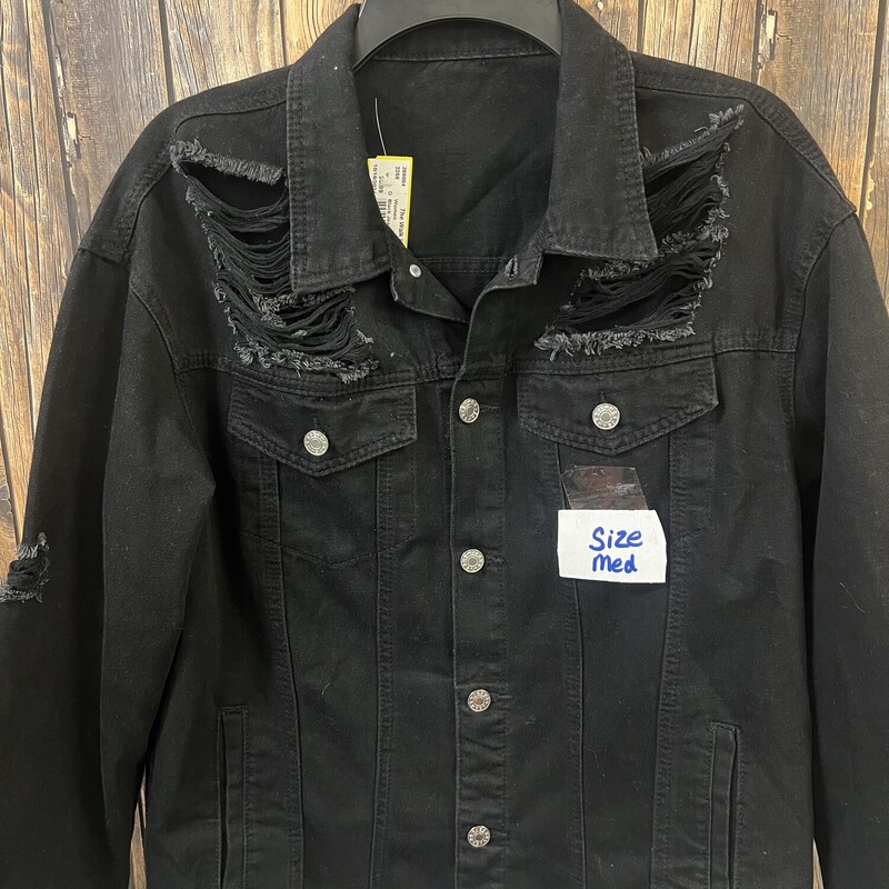 Black Jean Jacket, Size: M