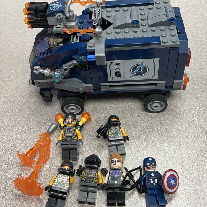 Lego 76143 Marvel Avengers, Black, Size: 7Y
Truck Take-Down 76143 Captain America and Hawkeye Superhero Action, Cool Minifigures and Vehicles, New 2020 (477 Pieces)