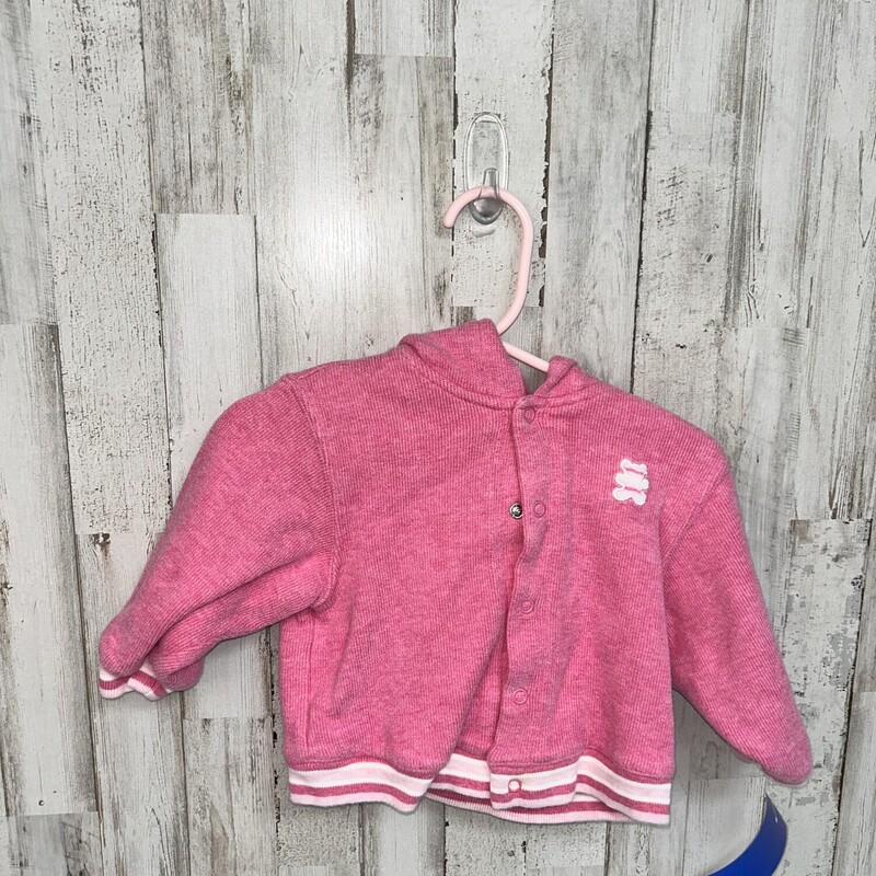 6/9M Pink Bear Jacket, Pink, Size: Girl 6-12m