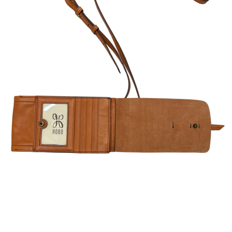 HOBO Token Bag
Crossbody Strap
Leather with Built in Wallet
Color:  Apricot