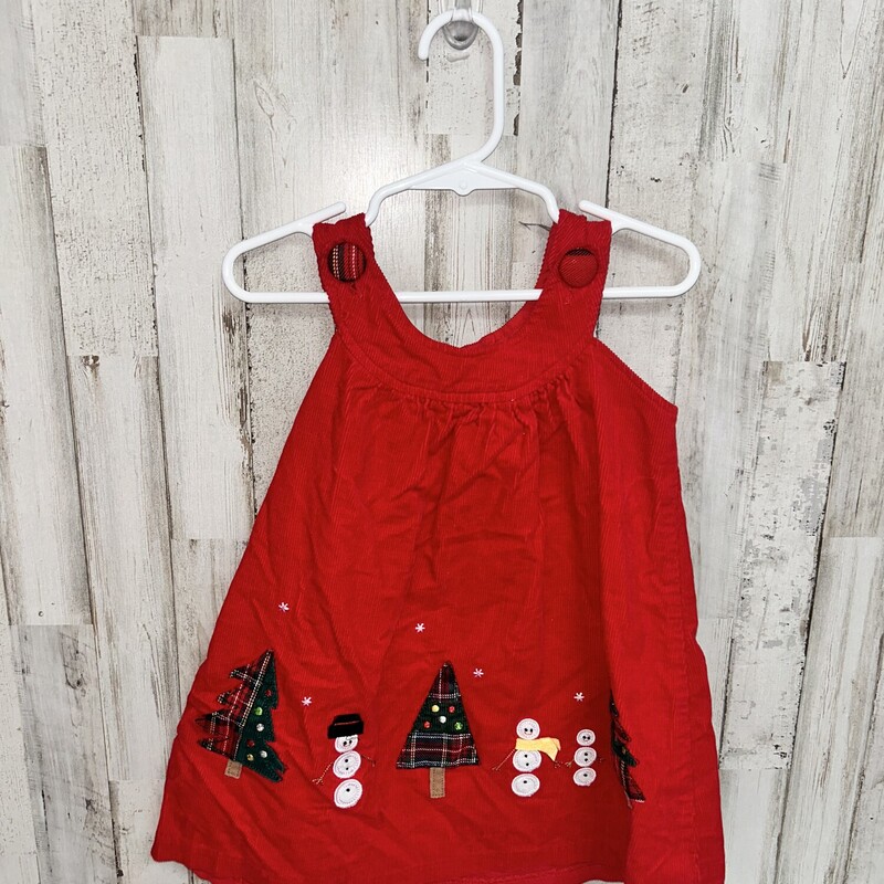 24M Corduroy Snowman Dres